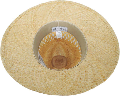 Stetson Danbury Palm Straw Safari Fedora Hat OSDABY-383481