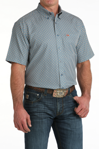 MEN'S CINCH ARENAFLEX GEOMETRIC PRINT SHORT SLEEVE SHIRT