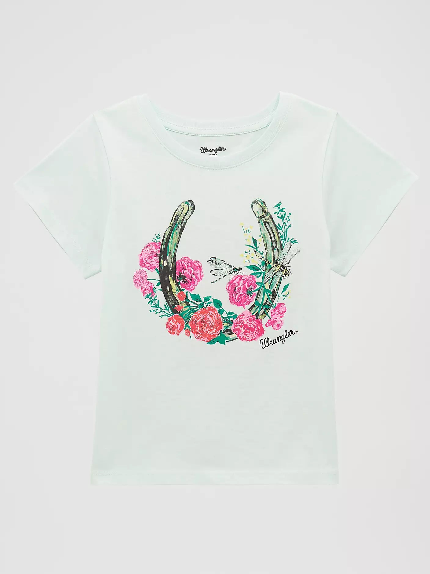 Wrangler Girls Horseshoe Floral Graphic Tee 112379446