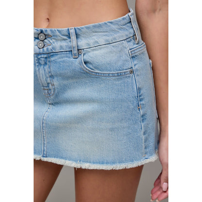 Hidden Women’s Peyton Light Wash Micro Mini Skirt HD5204