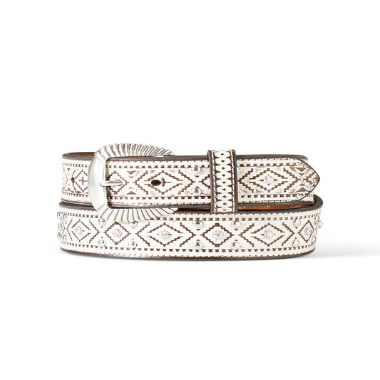 Ariat Women’s Southwest White Stud Accent Belt  A1565905