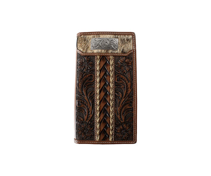 3D Horsehair Embossed Brown  Wallet D250018202