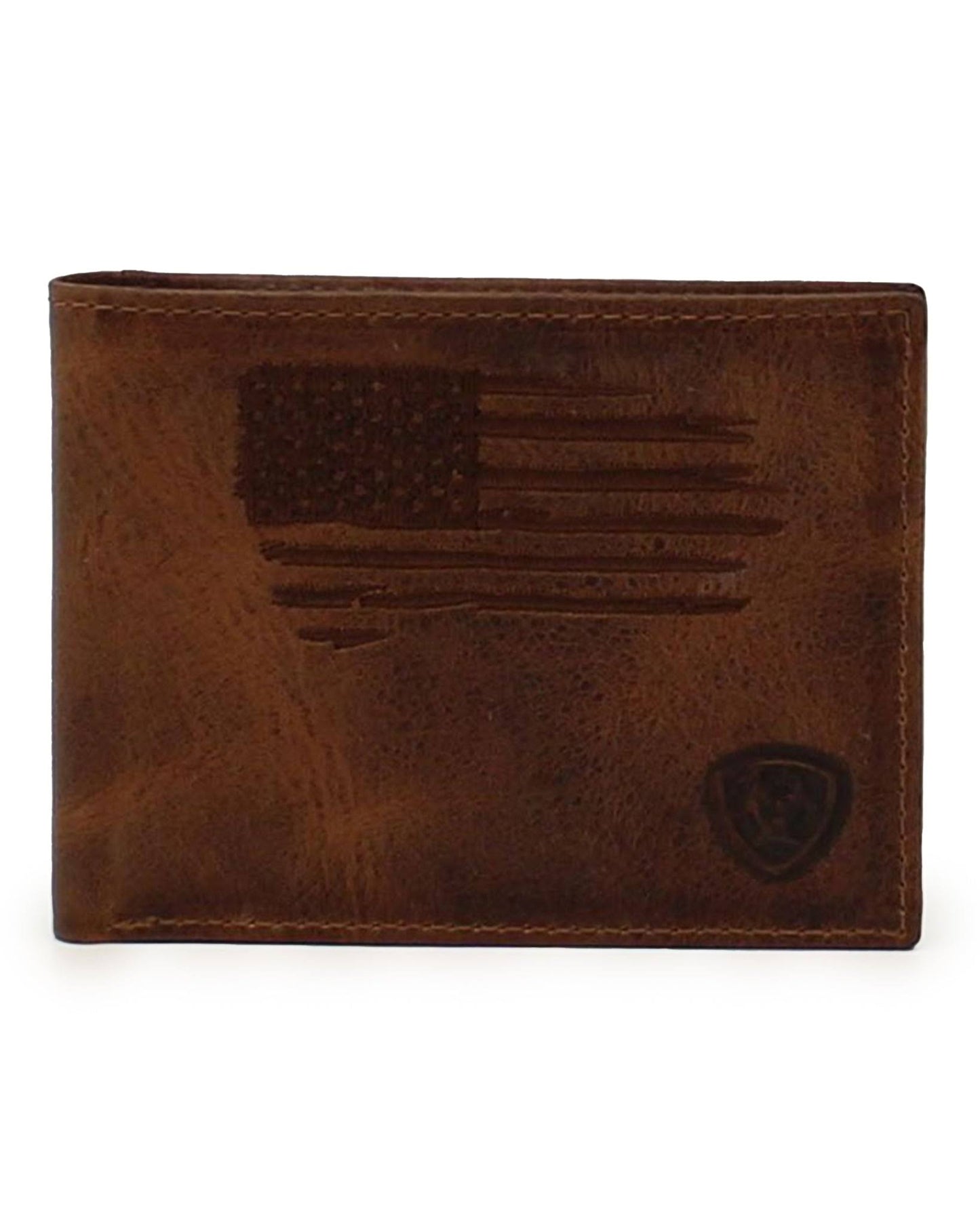 Ariat Men's Distressed USA Flag Bifold Wallet A3545602