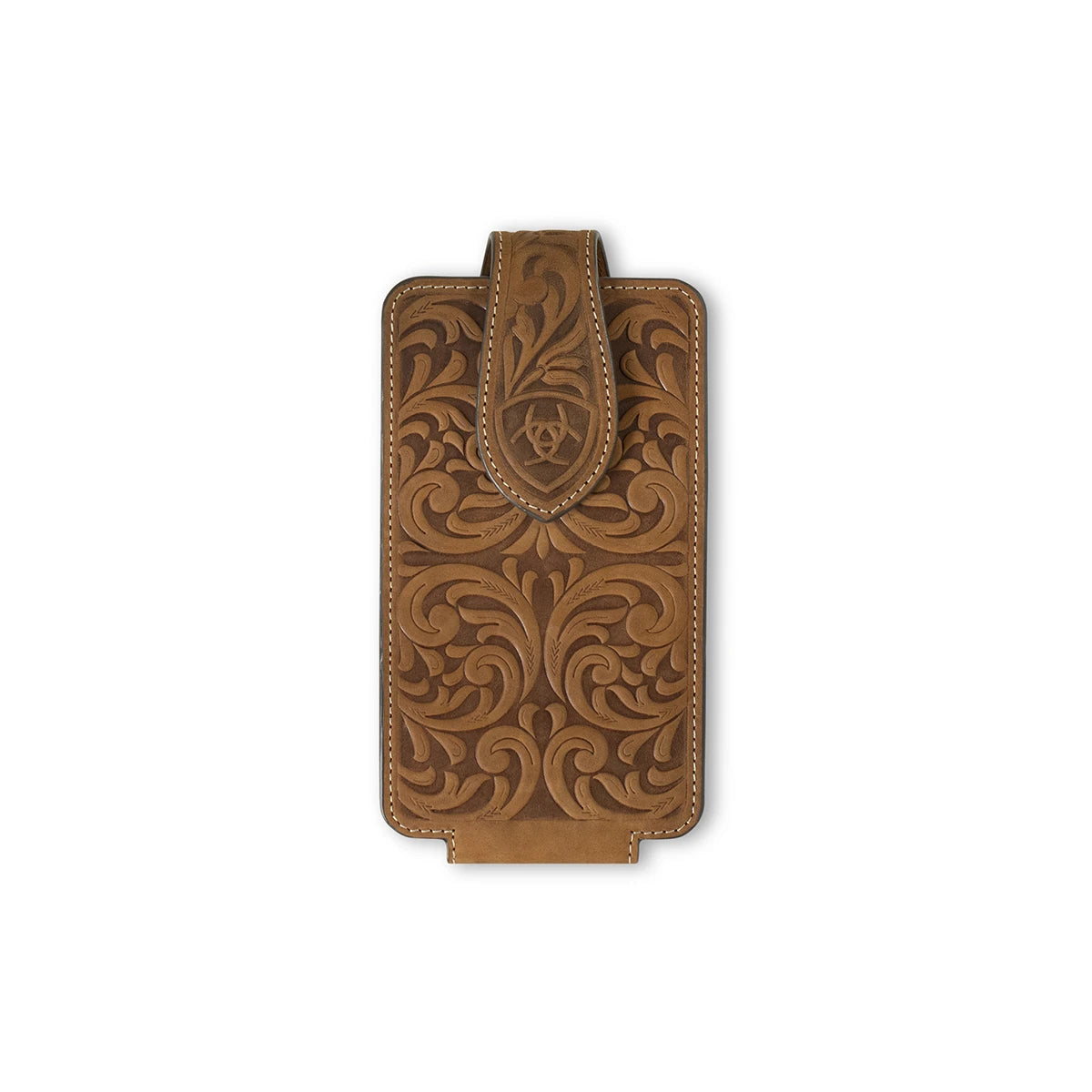 Ariat Brown Embossed Large cell Phone Case A0604144