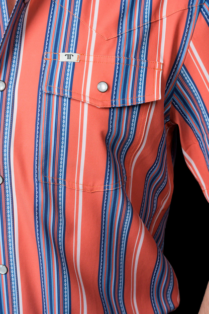 Ferrel Men’s The James Salmon Stripe  Shirt FPS1026042