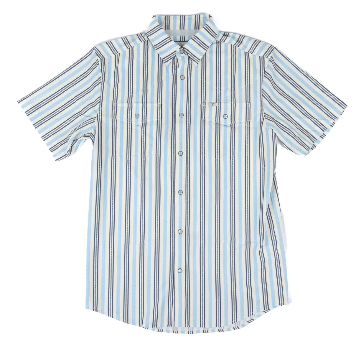 Ferrel Men’s The Jake In Blue short Sleeve Snap Shirt FPS1026056
