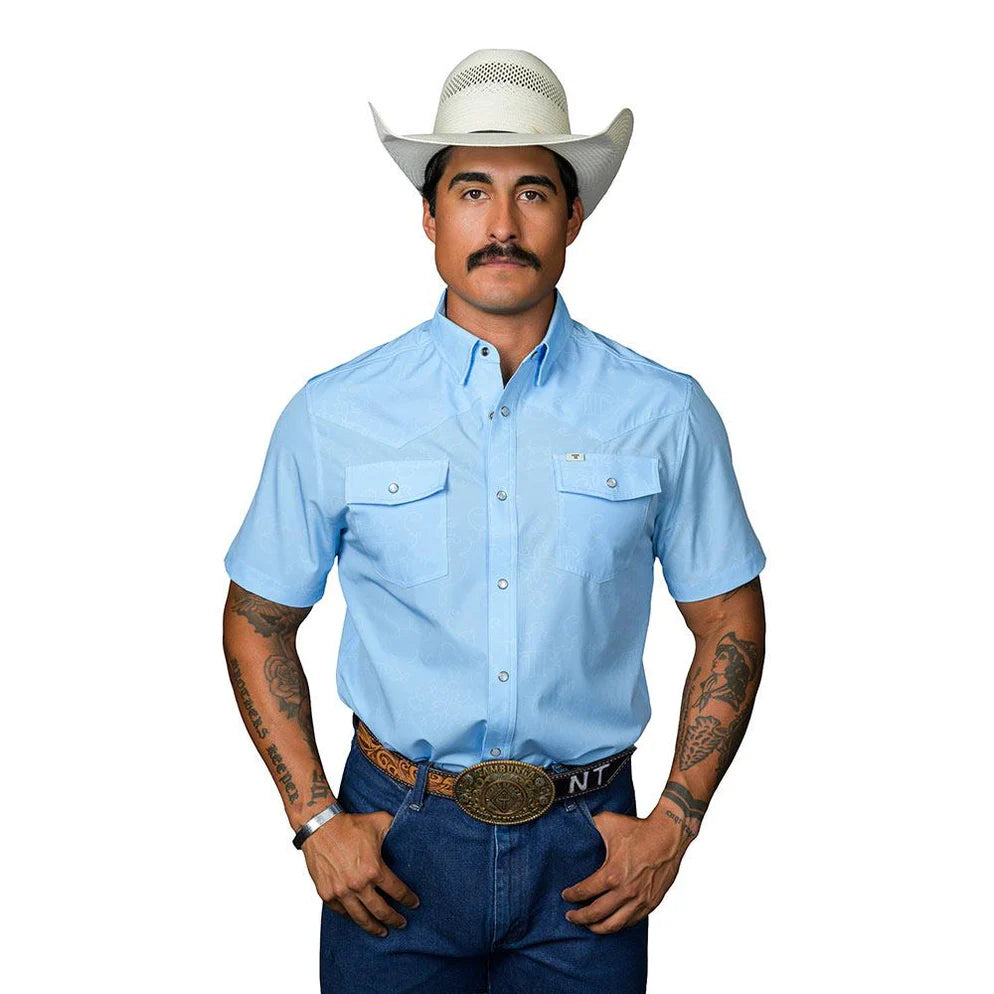 Ferrel The Carson In Light Blue SS Snap FPS1026069