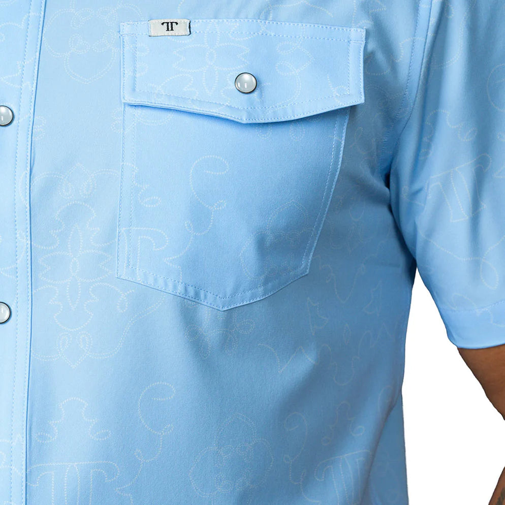 Ferrel The Carson In Light Blue SS Snap FPS1026069