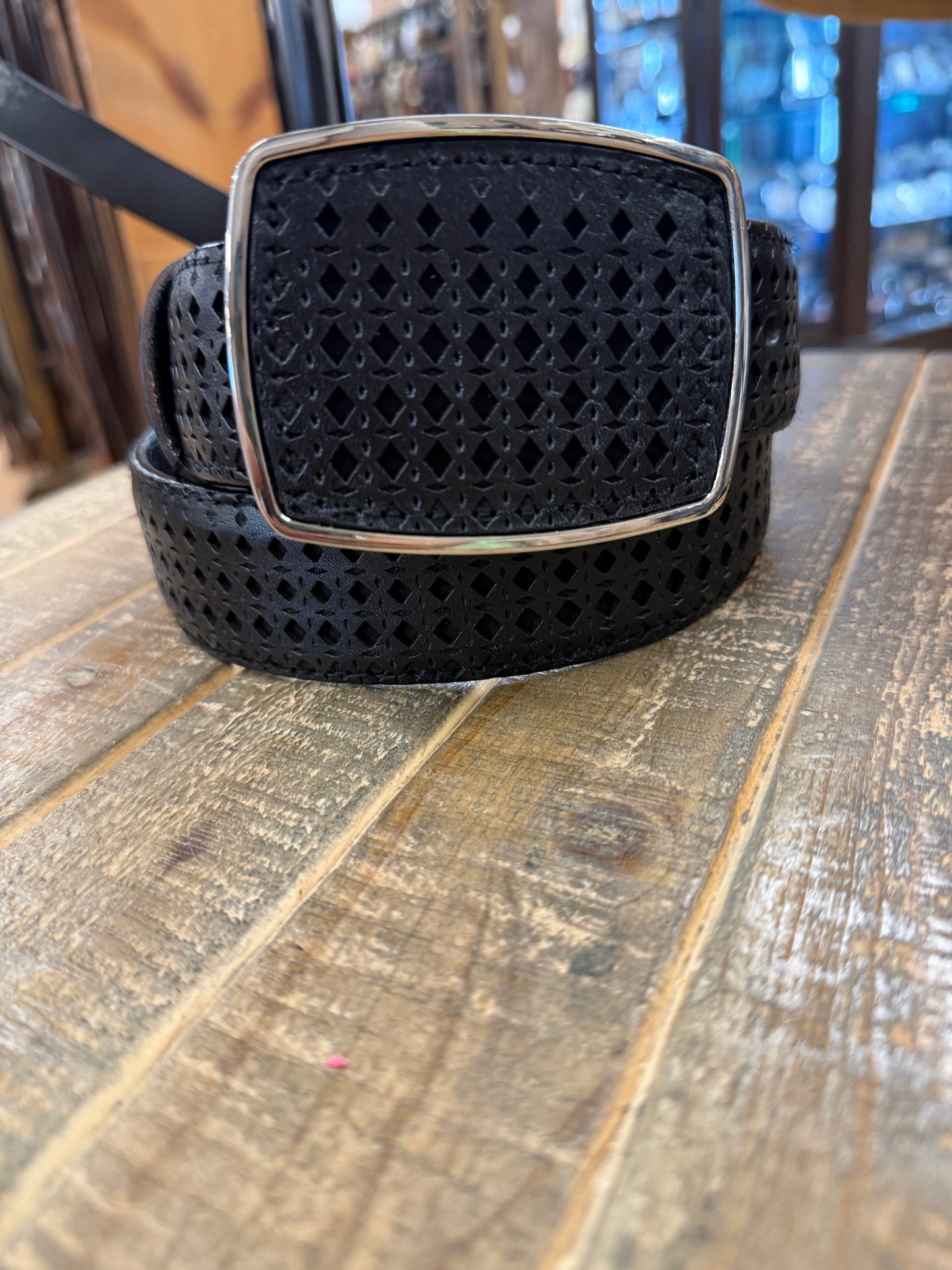 Long Rope Men’s Black Belt 006LR-Black