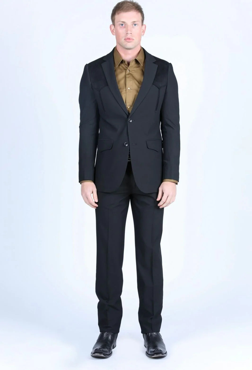 Platini Men's Western Suit Black WST9747