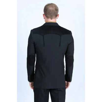 Platini Men's Western Suit Black WST9747