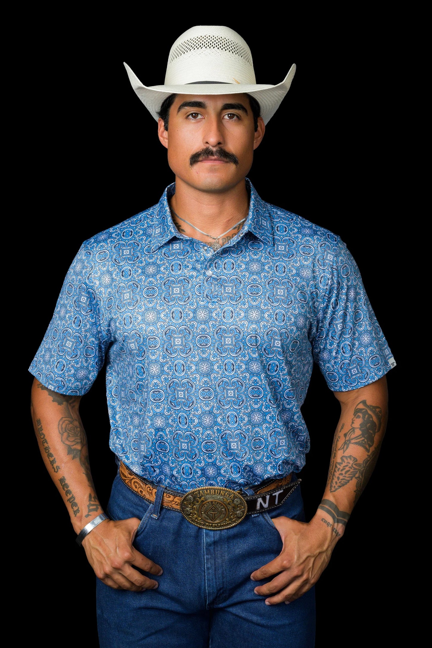 Ferrel Men’s  The Bennett In Light Blue Polo FP1026015