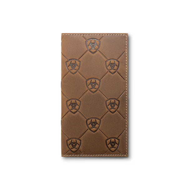 Ariat Shield Embossed Brown Rodeo Wallet A3565644