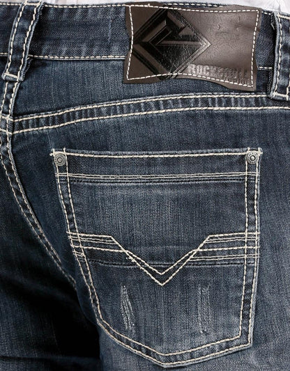 Rock & Roll Denim Men's Pistol Low Rise Regular Fit Straight Leg Jeans M1P3473