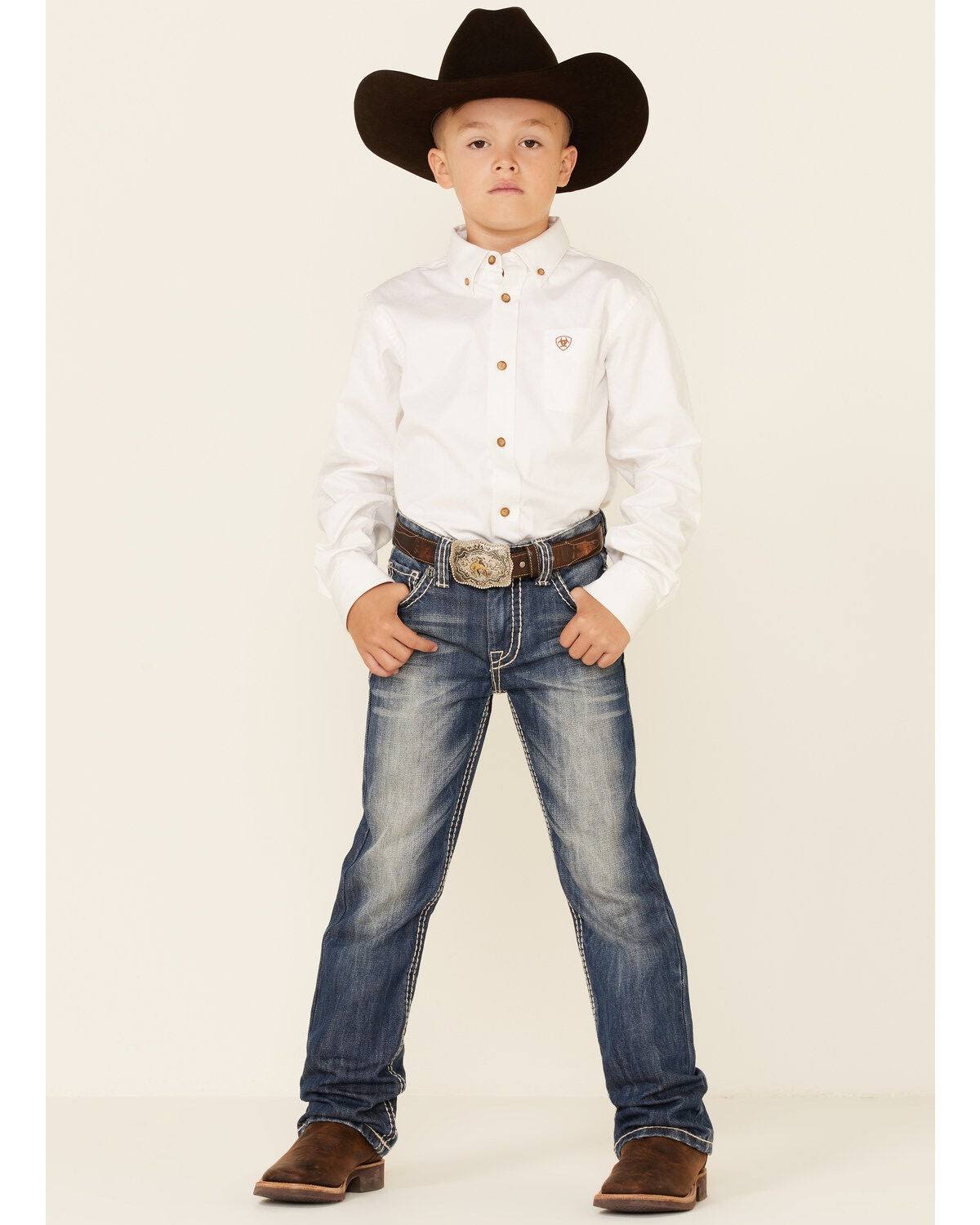 Rock & Roll Denim Boys' Bootcut Regular Jeans BB_9576