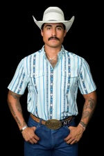 Ferrel Men’s The Post In Blue Short Sleeve Pearl Snap FPS1026032