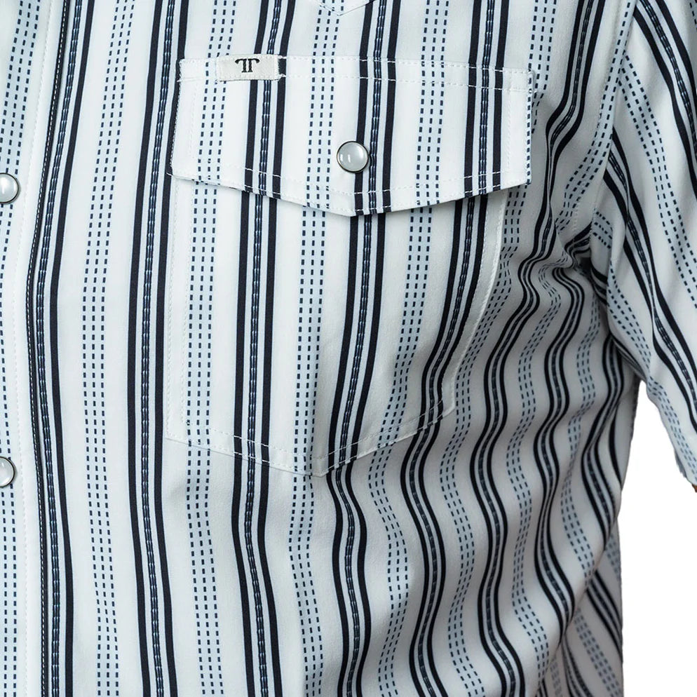 Ferrel Men’s The Jake In White short Sleeve Pearl Snap FPS1026055