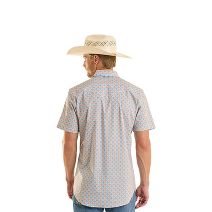 Rock&Roll Men’s Medallion Print SS Snap Shirt BMN3S08670