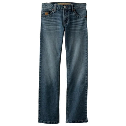 Cinch Boy's Relaxed Medium Stone Indigo Blue Bootcut Jean MB16642009