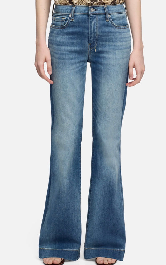 7 For All Mankind Women’s Tailorless Dojo in Slim Illusion Jeans 7U45244A-DLU