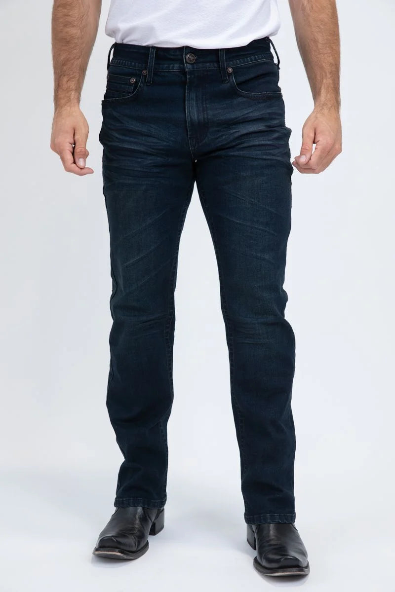 Platini Men’s  Boot Cut Dark Blue Jeans CBJ10699