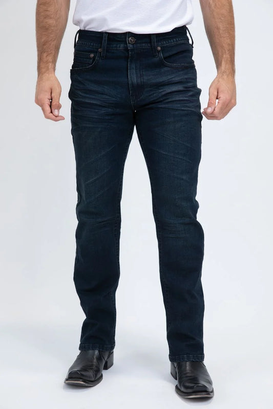 Platini Men’s  Boot Cut Dark Blue Jeans CBJ10699