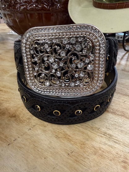 LongRope Women’s Black Western Belt 010LR-BLACK