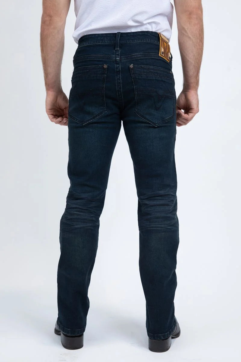 Platini Men’s  Boot Cut Dark Blue Jeans CBJ10699