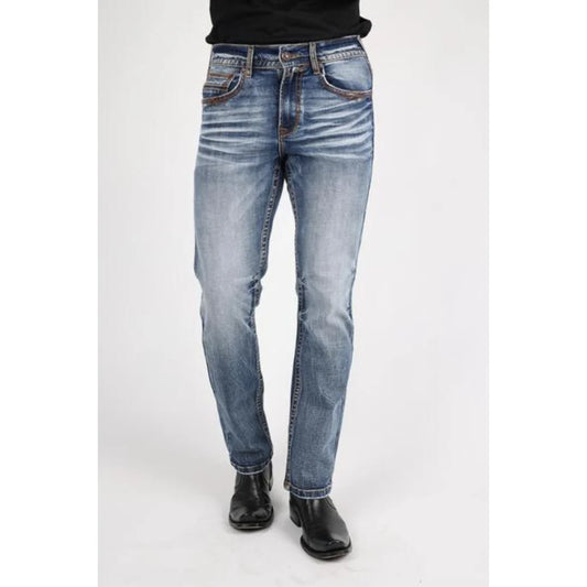 Platini Men's Dark Blue Boot Cut Jeans CBJ9887