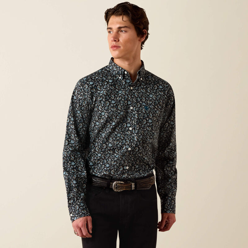 Ariat Men’s Wrinkle Free Barrette Fitted Ls Shirt 10079487