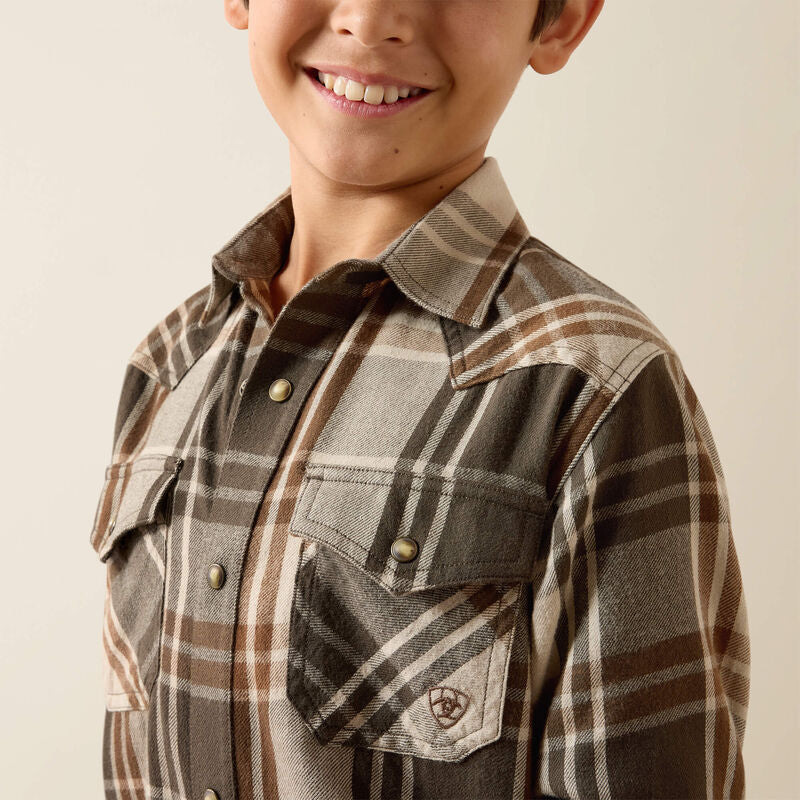 Ariat Boys Retro Howell Classic Fit Snap Ls Shirt 10079592