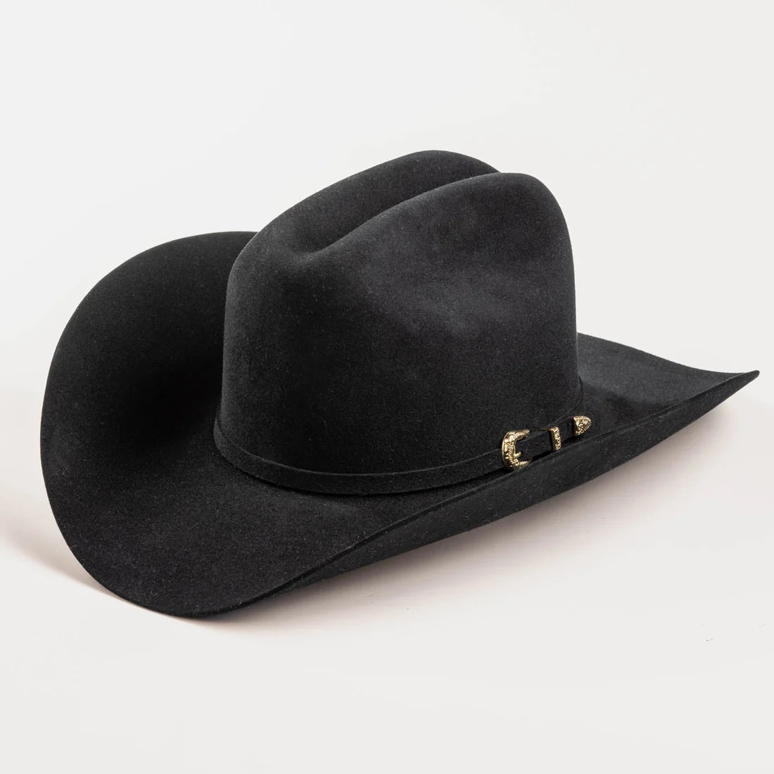 Larry Mahan Men’s  5X dorado Black Felt Hat MF0565DORA40-BLK