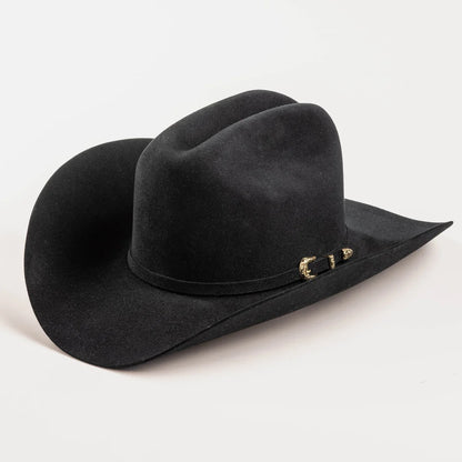 Larry Mahan Men’s  5X dorado Black Felt Hat MF0565DORA40-BLK