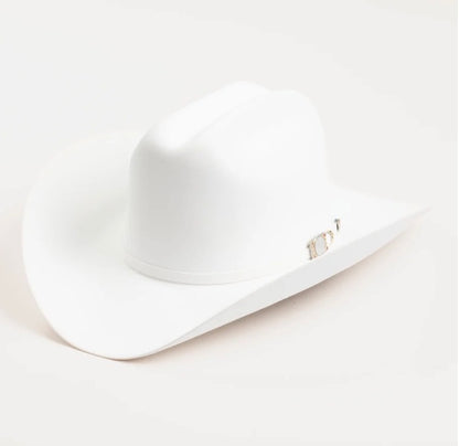 Larry Mahan Men’s 100X Independencia White Fur Felt Western Hat MF1C65INDE40