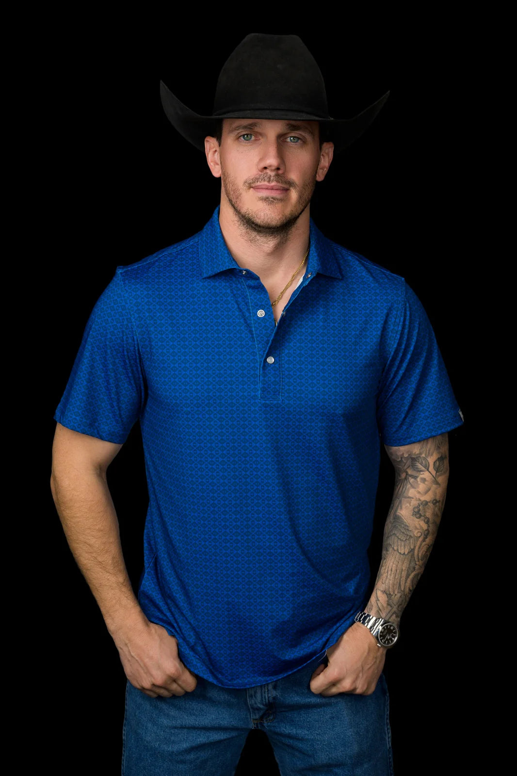 Ferrell Men’s The Truett Pearl Snap Polo FP1026139
