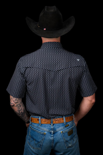 Ferrell Men’s The Cash Short Sleeve Pearl Snap Shirt FPS1026142