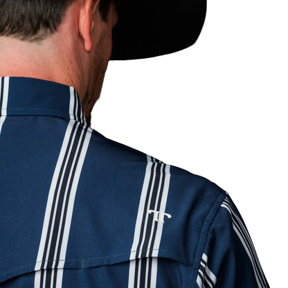 Ferrell The Hatfield Blue Short Sleeve Pearl Snap Shirt FPS1026177