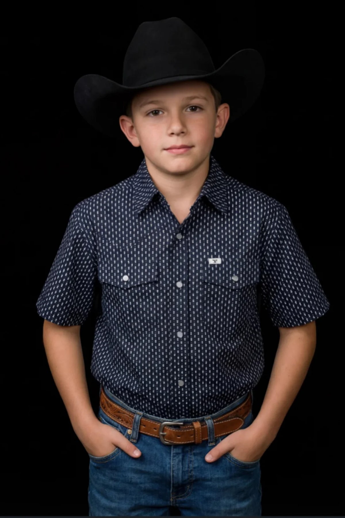 Ferrell Kid's Cash Short Sleeve Pearl Snap KPS3026142