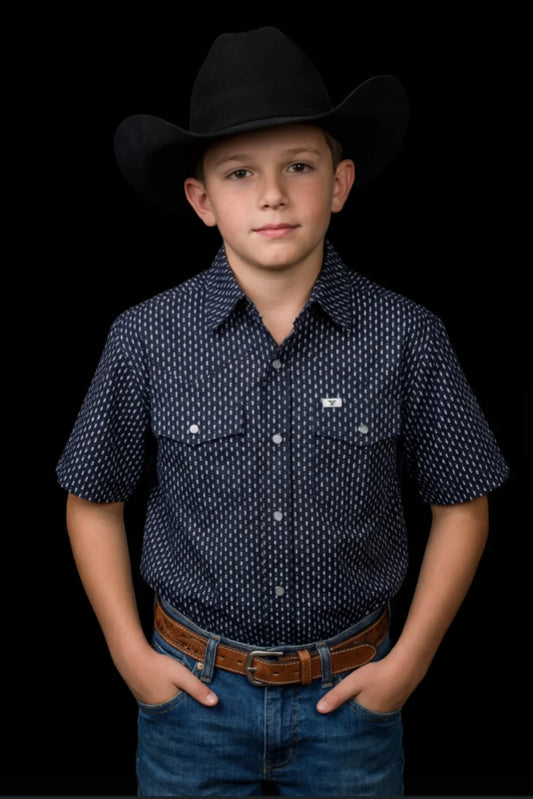 Ferrell Kid's Cash Short Sleeve Pearl Snap KPS3026142