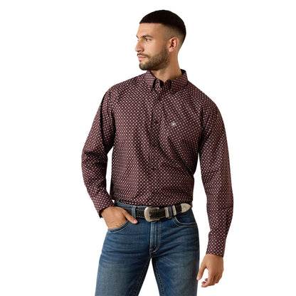 Ariat Men’s Constantine Fudge Medallion ls shirt 10079623