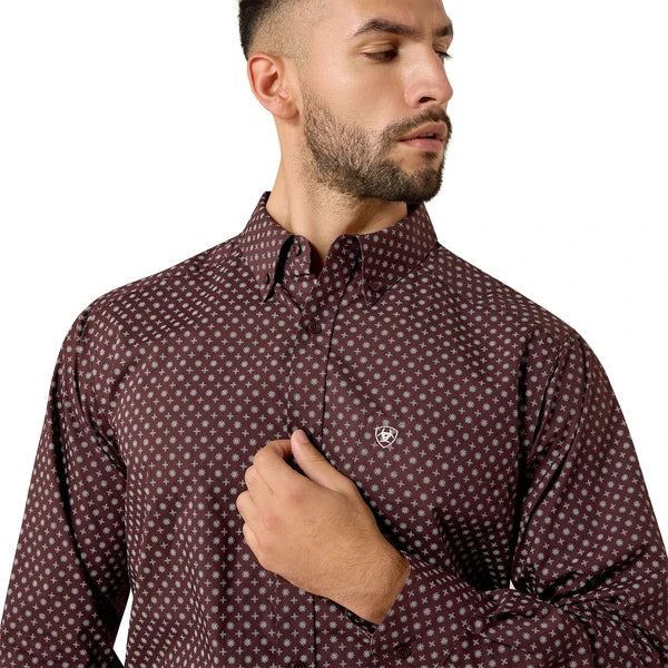 Ariat Men’s Constantine Fudge Medallion ls shirt 10079623