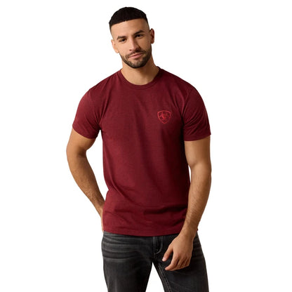 Ariat Men’s Southwest stamper crimson T-Shirt 10079657