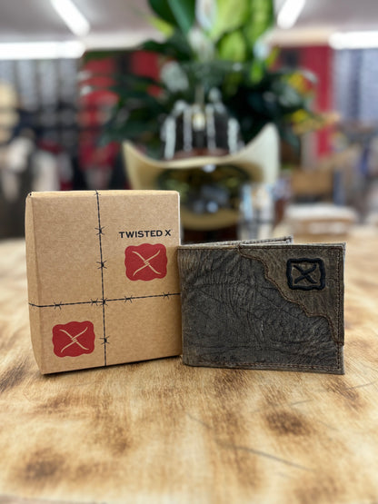 Twisted X Grey Elephant Bifold Wallet
