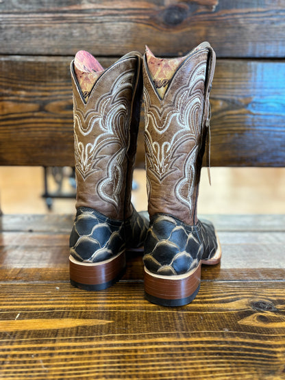 Tanner Mark Men’s Print Monster Fish Square Toe Boot