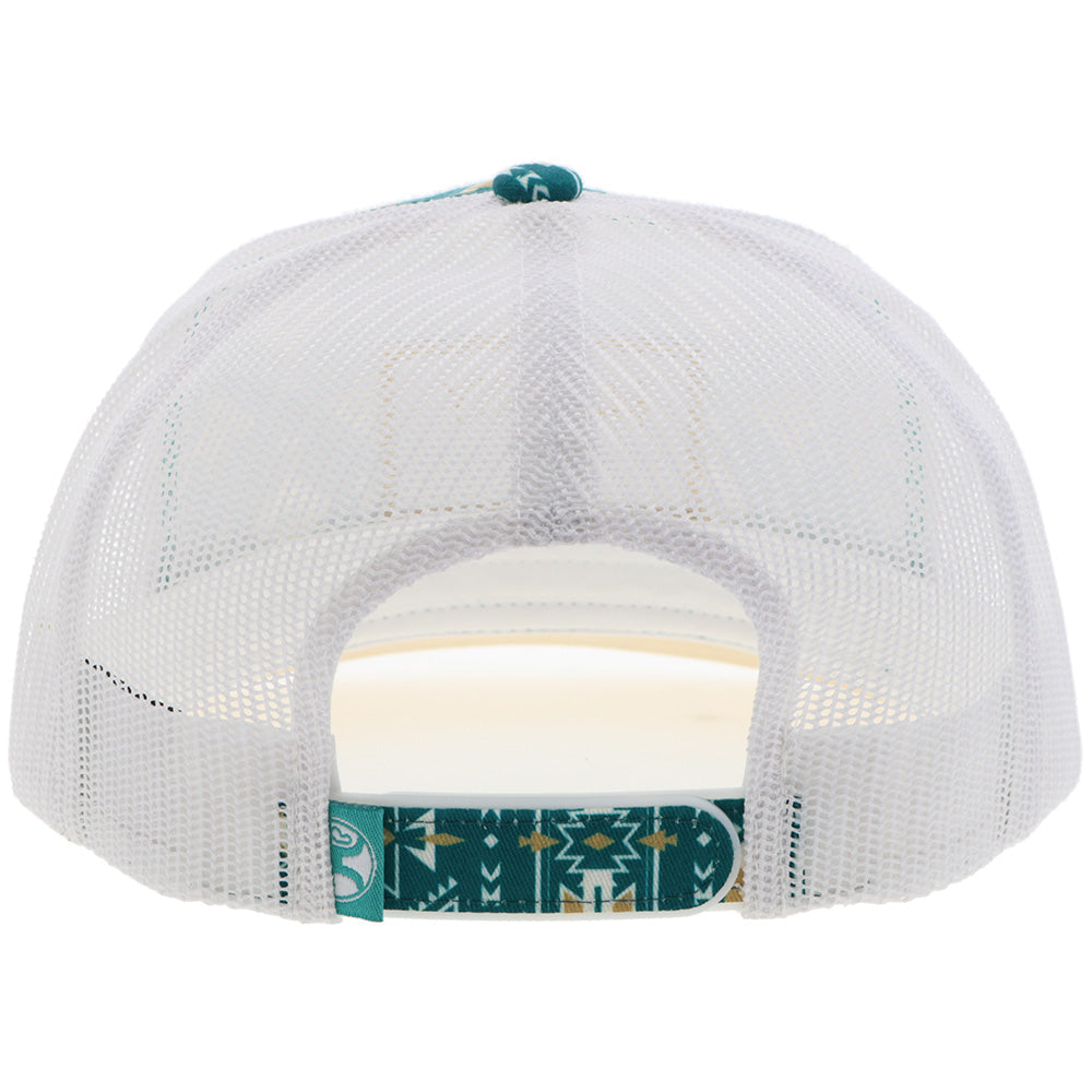 Hooey Doc Aztec W/ Rectangle Patch Teal/Aztec