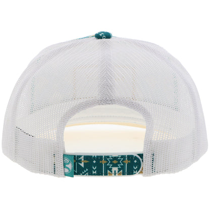 Hooey Doc Aztec W/ Rectangle Patch Teal/Aztec