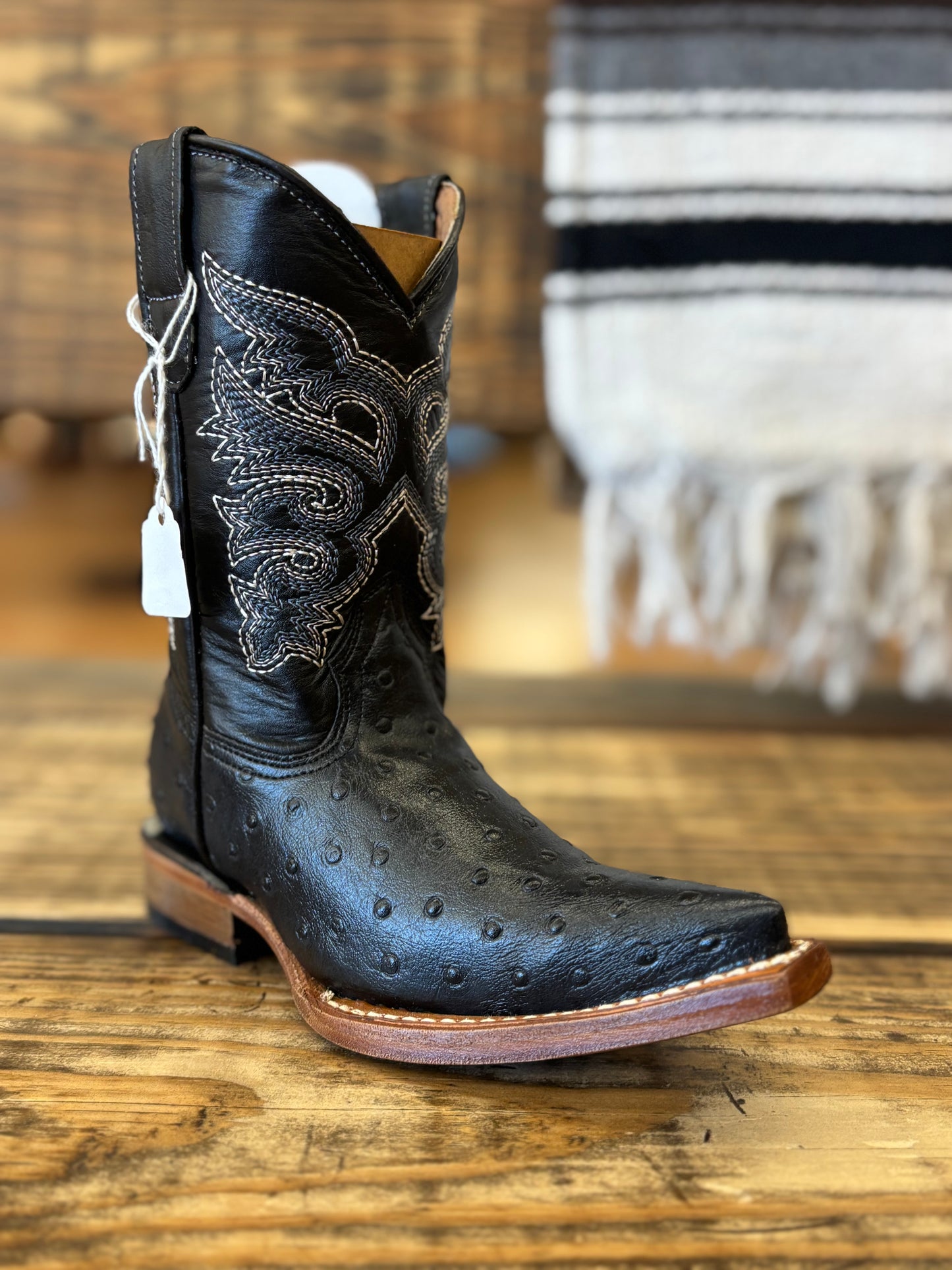 Tanner Mark Kids Print Ostrich Black