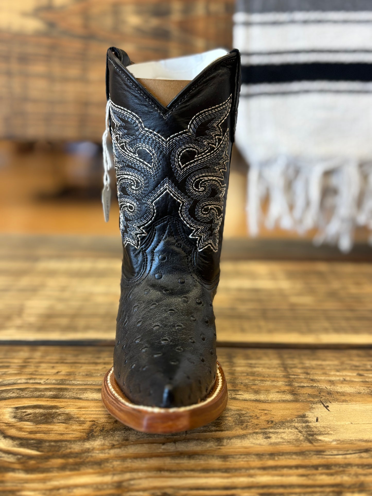 Tanner Mark Kids Print Ostrich Black