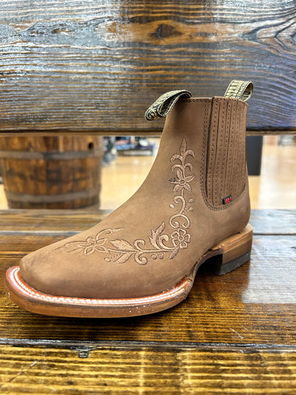 Besserro Women Nobuck Camel Botin