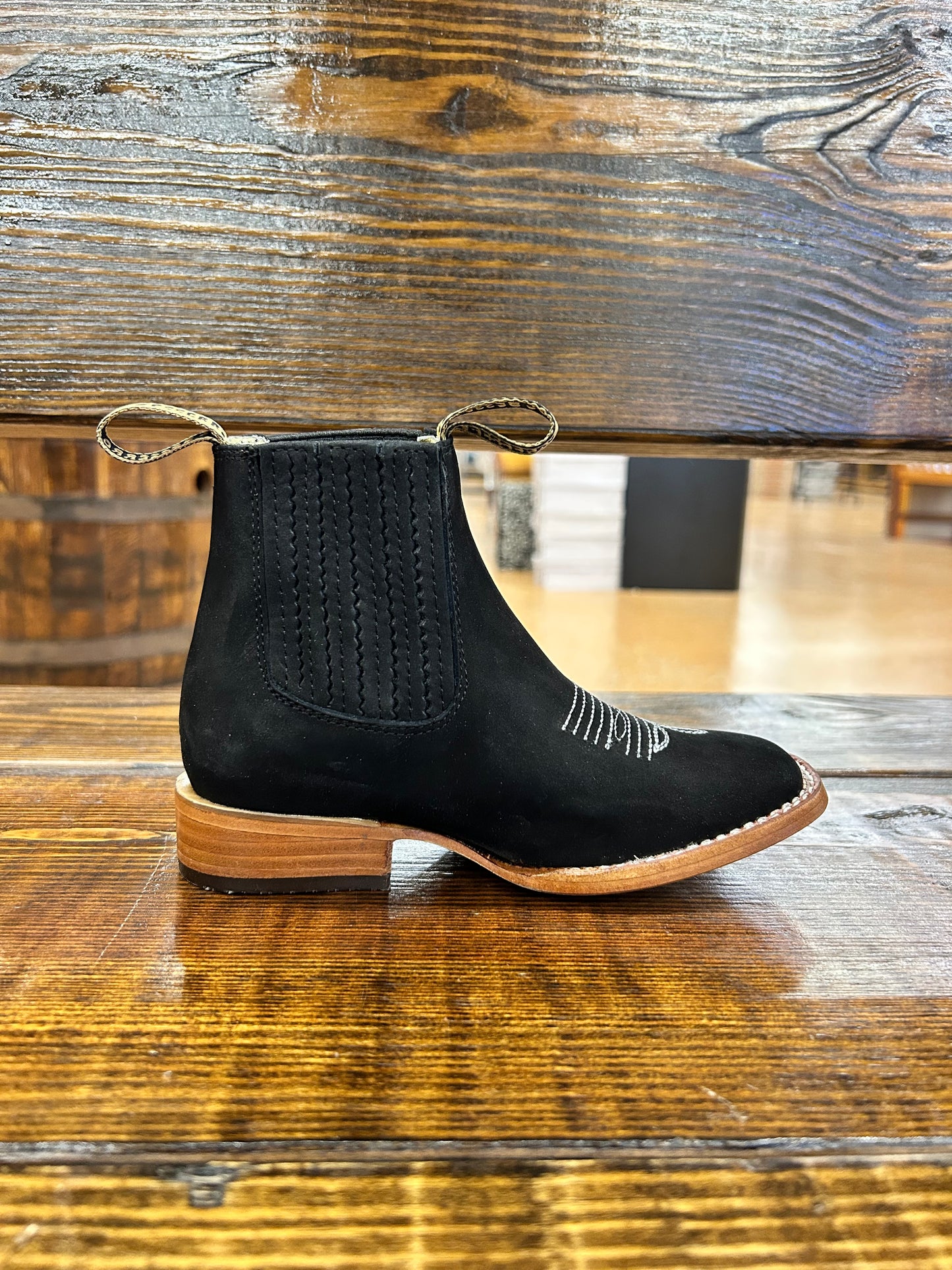 Besserro Nobuck Black Kids Boots